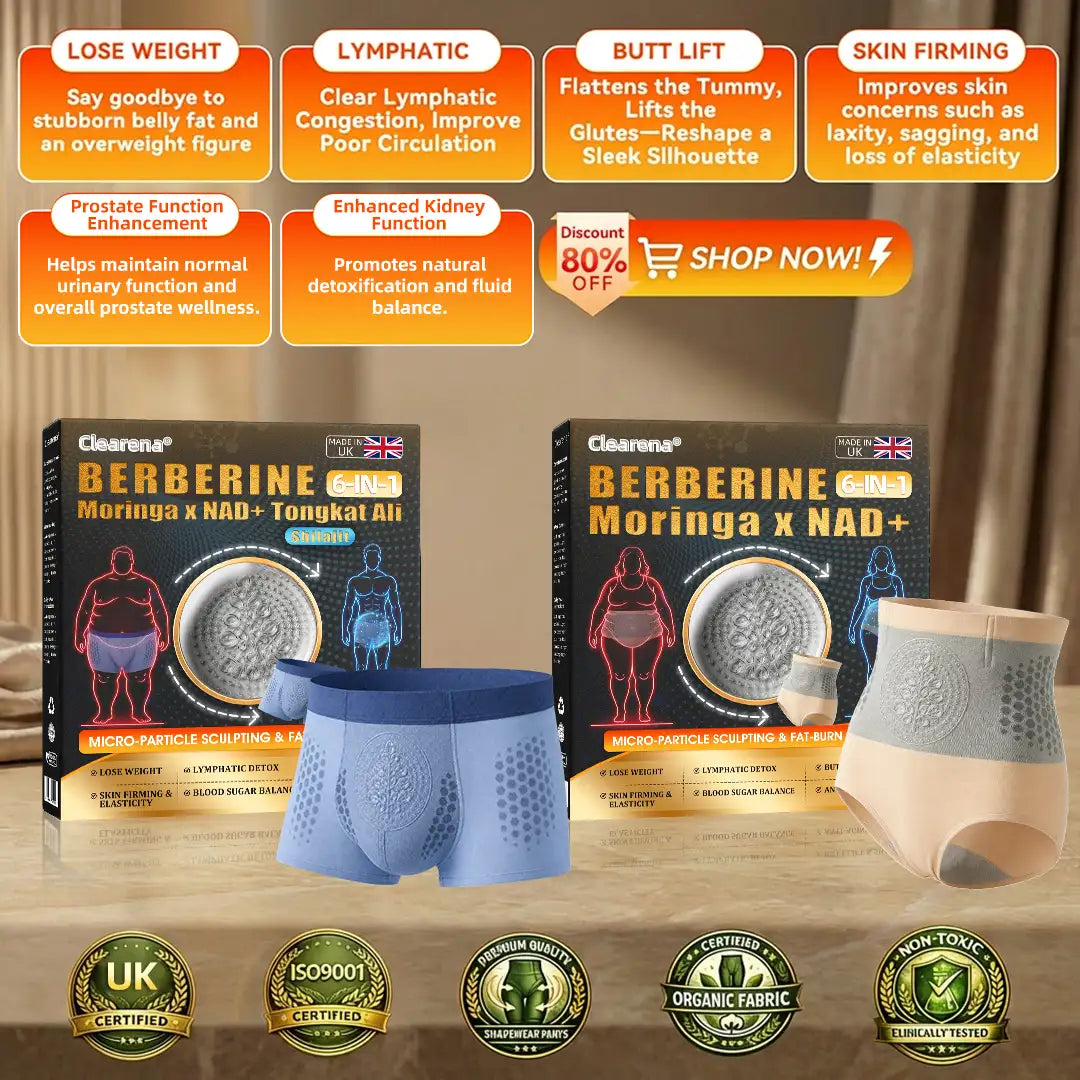 𝐎𝐟𝐟𝐢𝐜𝐢𝐚𝐥 𝐁𝐫𝐚𝐧𝐝 𝐒𝐭𝐨𝐫𝐞 🇬🇧 | 𝐂𝐥𝐞𝐚𝐫𝐞𝐧𝐚® 𝟐𝟎𝟐𝟔 𝐌𝐨𝐫𝐢𝐧𝐠𝐚 x 𝐁𝐞𝐫𝐛𝐞𝐫𝐢𝐧𝐞 x 𝐍𝐀𝐃+ 𝟔-𝐈𝐧-𝟏 𝐌𝐢𝐜𝐫𝐨-𝐏𝐚𝐫𝐭𝐢𝐜𝐥𝐞 𝐒𝐜𝐮𝐥𝐩𝐭𝐢𝐧𝐠 & 𝐅𝐚𝐭-𝐁𝐮𝐫𝐧 𝐒𝐡𝐨𝐫𝐭𝐬 (Women + Men with Enhanced Male Vitality Blend)