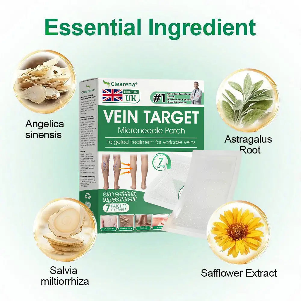 🦵🦵🦵Clearena® VeinTarget Microneedle Patch —— Once Daily, Visible Results in 7 Days
