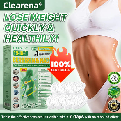 Official Store | ☀️☀️𝐂𝐥𝐞𝐚𝐫𝐞𝐧𝐚® Moringa Berberine + NAD+ 12-in-1 Nano Microneedle Patch(Just once a day, visible changes in 7 days)