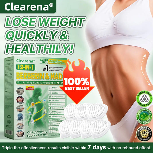 Official Store | ☀️☀️𝐂𝐥𝐞𝐚𝐫𝐞𝐧𝐚® Moringa Berberine + NAD+ 12-in-1 Nano Microneedle Patch(Just once a day, visible changes in 7 days)