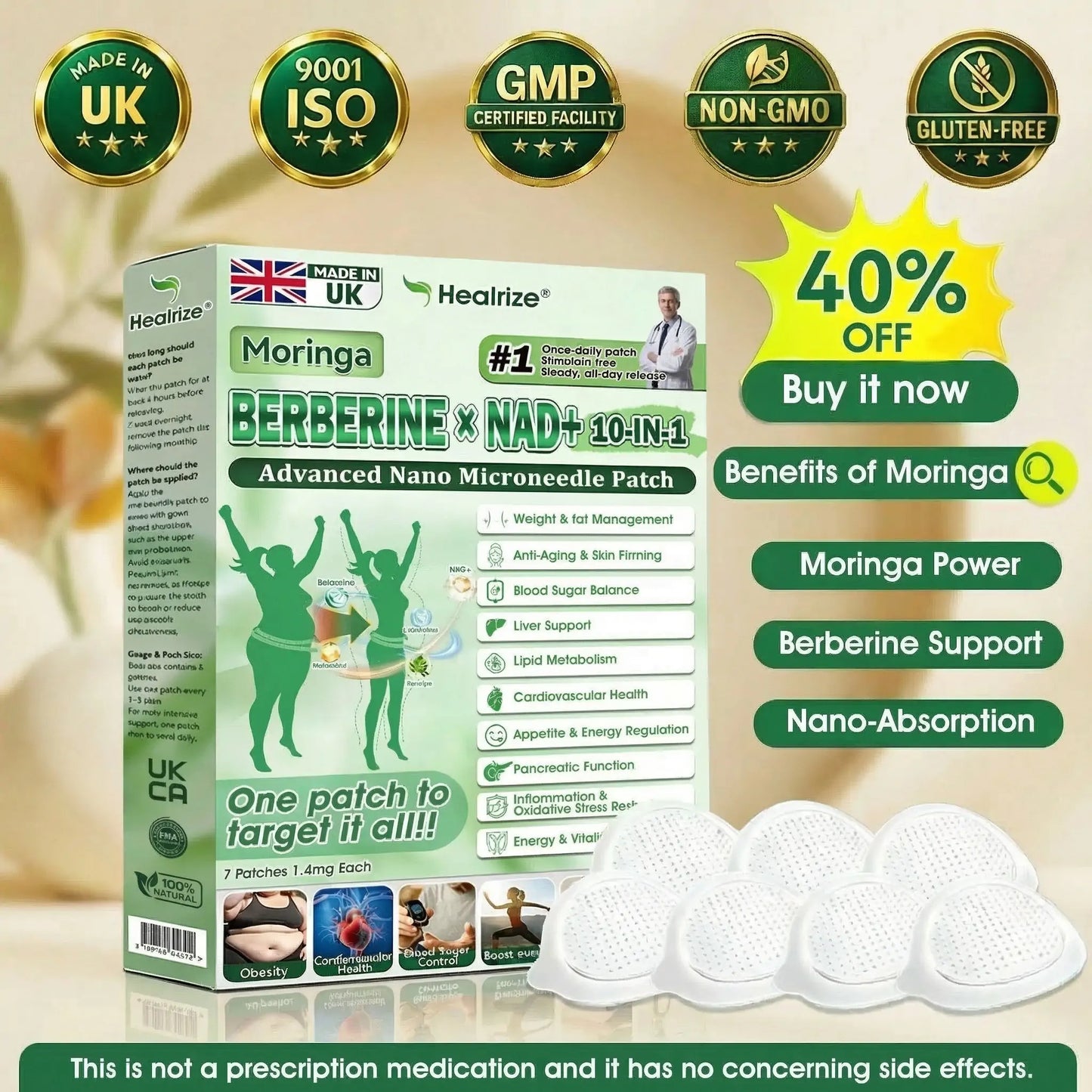 🇬🇧 𝐎𝐟𝐟𝐢𝐜𝐢𝐚𝐥 𝐔𝐊 𝐒𝐭𝐨𝐫𝐞 | 🧑‍⚕️🩺 𝐇𝐞𝐚𝐥𝐫𝐢𝐳𝐞® 𝐌𝐨𝐫𝐢𝐧𝐠𝐚 · 𝐁𝐞𝐫𝐛𝐞𝐫𝐢𝐧𝐞 × 𝐍𝐀𝐃+ 𝟏𝟎-𝐢𝐧-𝟏 𝐀𝐝𝐯𝐚𝐧𝐜𝐞𝐝 𝐍𝐚𝐧𝐨 𝐌𝐢𝐜𝐫𝐨𝐧𝐞𝐞𝐝𝐥𝐞 𝐏𝐚𝐭𝐜𝐡 — 𝐎𝐧𝐜𝐞 𝐃𝐚𝐢𝐥𝐲, 𝐕𝐢𝐬𝐢𝐛𝐥𝐞 𝐑𝐞𝐬𝐮𝐥𝐭𝐬 𝐢𝐧 𝟕 𝐃𝐚𝐲𝐬